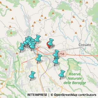 Mappa Via San Michele, 13856 Vigliano Biellese BI, Italia (3.57462)