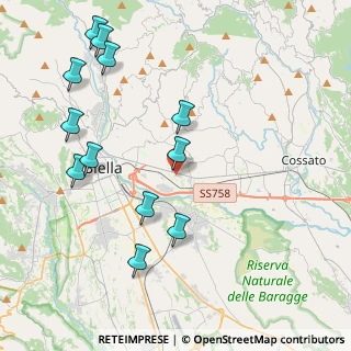 Mappa Via San Michele, 13856 Vigliano Biellese BI, Italia (4.6675)