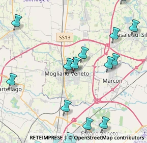 Mappa Via Cesare Abba, 31021 Mogliano Veneto TV, Italia (5.8485)