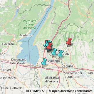 Mappa 37010 Rivoli Veronese VR, Italia (7.29917)