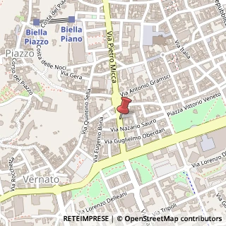 Mappa Via Pietro Micca, 12, 13900 Biella, Biella (Piemonte)