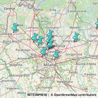 Mappa A52 Tangenziale Nord Milano, 20037 Paderno Dugnano MI, Italia (14.30917)