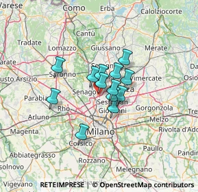 Mappa A52 Tangenziale Nord Milano, 20037 Paderno Dugnano MI, Italia (7.83769)