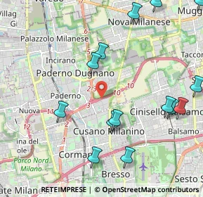 Mappa A52 Tangenziale Nord Milano, 20037 Paderno Dugnano MI, Italia (2.80313)
