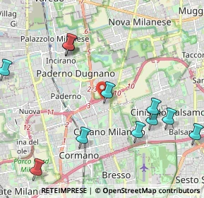 Mappa A52 Tangenziale Nord Milano, 20037 Paderno Dugnano MI, Italia (2.47818)
