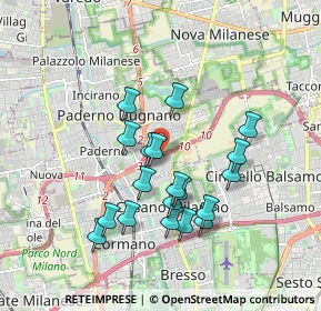Mappa A52 Tangenziale Nord Milano, 20037 Paderno Dugnano MI, Italia (1.62263)