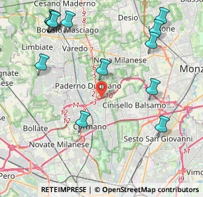 Mappa A52 Tangenziale Nord Milano, 20037 Paderno Dugnano MI, Italia (5.17308)