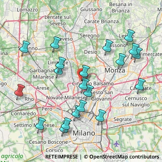 Mappa A52 Tangenziale Nord Milano, 20037 Paderno Dugnano MI, Italia (9.1005)