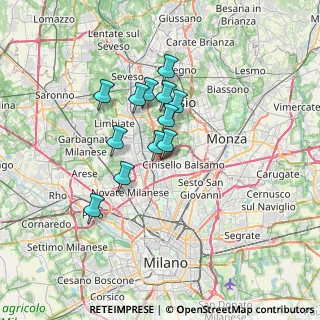 Mappa A52 Tangenziale Nord Milano, 20037 Paderno Dugnano MI, Italia (5.16333)