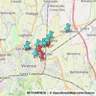 Mappa Via Cul de Ola, 36100 Vicenza VI, Italia (1.18545)