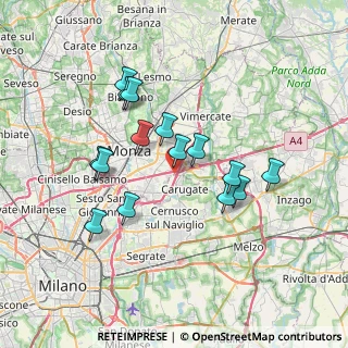 Mappa Via Temistocle, 20864 Agrate Brianza MB, Italia (6.37)