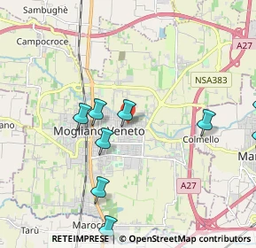 Mappa Via Pietro Maroncelli, 31021 Mogliano Veneto TV, Italia (2.86833)