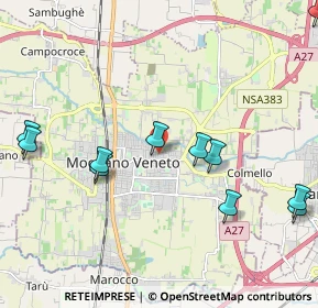 Mappa Via Pietro Maroncelli, 31021 Mogliano Veneto TV, Italia (2.45182)