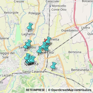Mappa Via San Leonardo Murialdo, 36100 Vicenza VI, Italia (1.78857)
