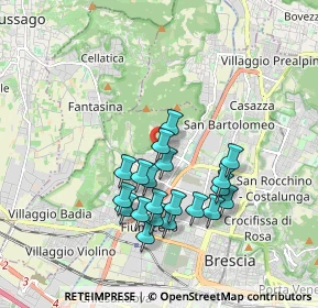 Mappa Via Andrea Zambelli, 25127 Brescia BS, Italia (1.606)