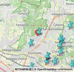 Mappa Via Andrea Zambelli, 25127 Brescia BS, Italia (2.81154)