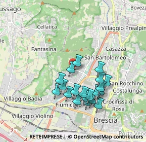 Mappa Via Andrea Zambelli, 25127 Brescia BS, Italia (1.6665)