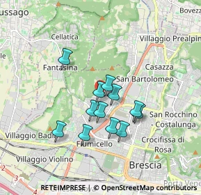 Mappa Via Andrea Zambelli, 25127 Brescia BS, Italia (1.34333)