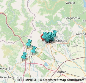 Mappa Via Martiri della Libertà, 13898 Occhieppo Superiore BI, Italia (6.58333)