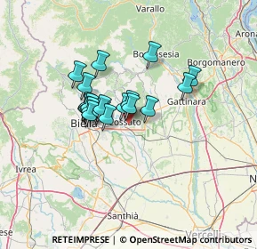 Mappa Via Paruzza, 13836 Cossato BI, Italia (9.51)