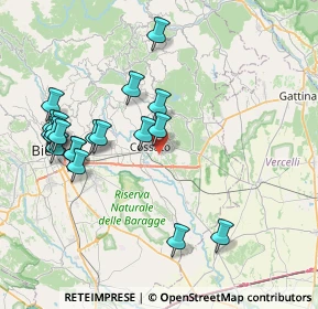 Mappa Via Paruzza, 13836 Cossato BI, Italia (8.4)