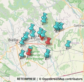Mappa Via Paruzza, 13836 Cossato BI, Italia (6.3615)
