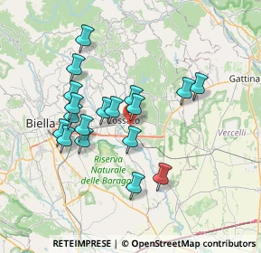 Mappa Via Paruzza, 13836 Cossato BI, Italia (6.44444)