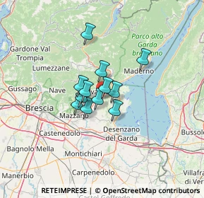 Mappa Via Guglielmo Marconi, 25080 Muscoline BS, Italia (7.53333)