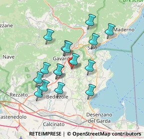 Mappa Via Guglielmo Marconi, 25080 Muscoline BS, Italia (6.21125)
