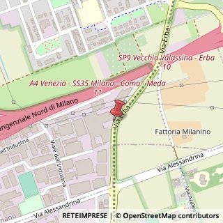 Mappa Via Erba, 110, 20037 Paderno Dugnano, Milano (Lombardia)