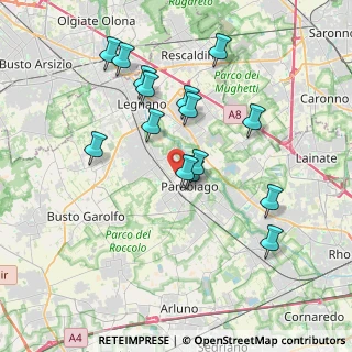 Mappa Via Cadore, 20015 Parabiago MI, Italia (3.57267)