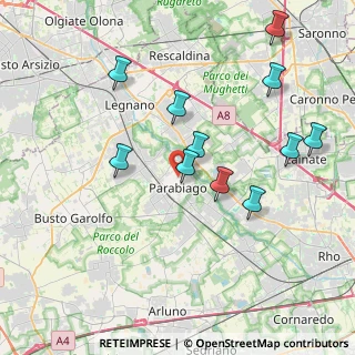 Mappa Via Emanuele Filiberto, 20015 Parabiago MI, Italia (3.93)