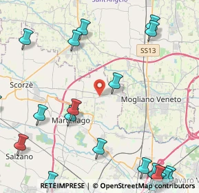 Mappa 30030 Scorzè VE, Italia (6.4065)