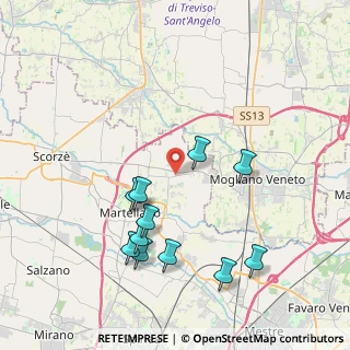 Mappa 30030 Scorzè VE, Italia (4.08727)