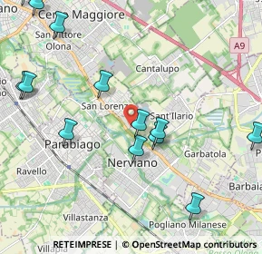 Mappa Via delle Cave, 20014 Nerviano MI, Italia (2.51846)