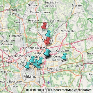 Mappa Via Zara, 20900 Monza MB, Italia (6.175)