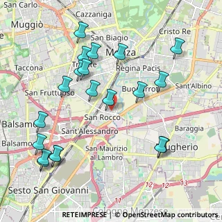 Mappa Via Zara, 20900 Monza MB, Italia (2.3045)