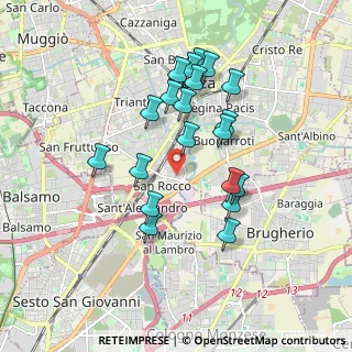 Mappa Via Zara, 20900 Monza MB, Italia (1.651)