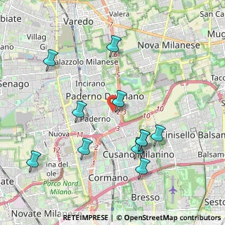 Mappa Via cardinal, 20037 Paderno Dugnano MI, Italia (2.10091)
