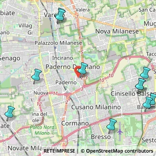 Mappa Via cardinal, 20037 Paderno Dugnano MI, Italia (3.24364)