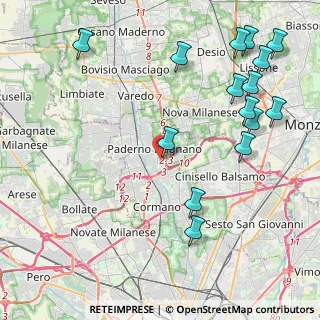 Mappa Via cardinal, 20037 Paderno Dugnano MI, Italia (5.276)