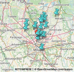 Mappa Via cardinal, 20037 Paderno Dugnano MI, Italia (8.61)