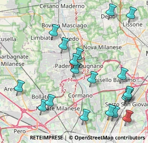 Mappa Via Firenze, 20037 Paderno Dugnano MI, Italia (4.84684)