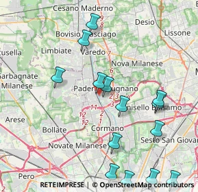 Mappa Via Firenze, 20037 Paderno Dugnano MI, Italia (5.50765)