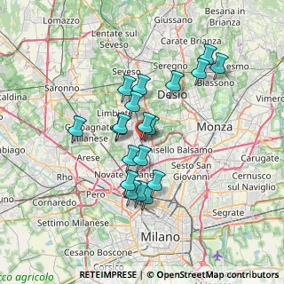 Mappa Via Firenze, 20037 Paderno Dugnano MI, Italia (5.95632)