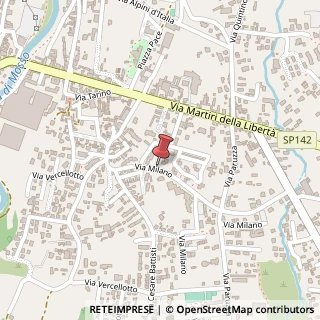 Mappa Via Milano, 25, 13836 Cossato, Biella (Piemonte)
