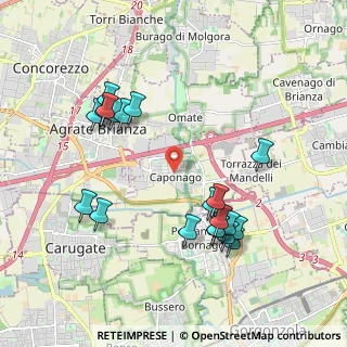 Mappa Via Santa Giuliana, 20867 Caponago MB, Italia (2.049)