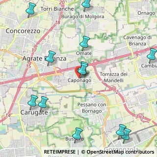 Mappa Via Santa Giuliana, 20867 Caponago MB, Italia (2.7575)