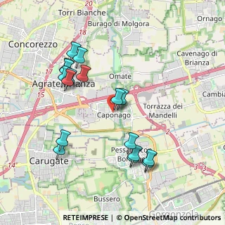 Mappa Via Santa Giuliana, 20867 Caponago MB, Italia (1.98412)