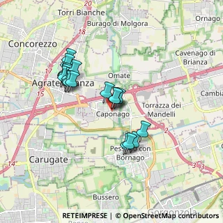Mappa Via Santa Giuliana, 20867 Caponago MB, Italia (1.59632)